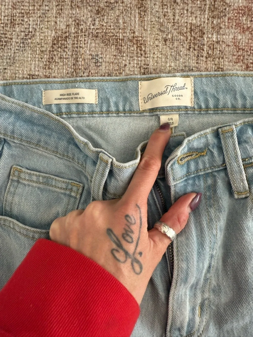 Lot of (4) Sz 6 Baggy Jeans | AE | Lucky - Picture 10 of 12